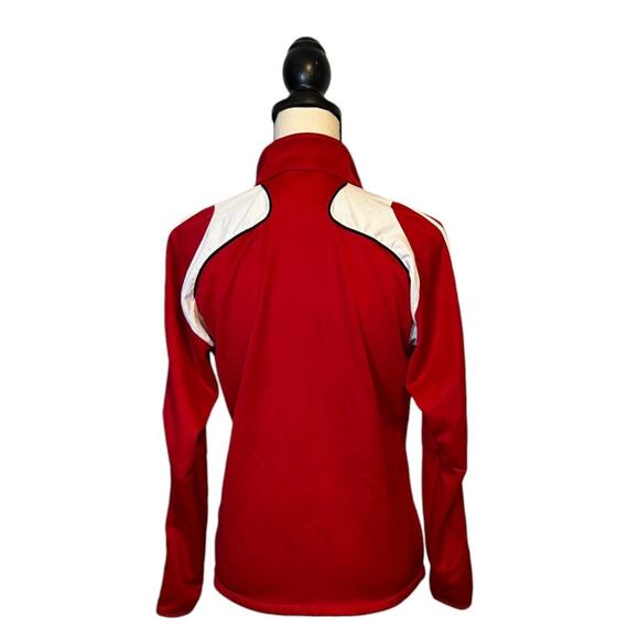 Vintage Y2K Adidas Clima365 Quarter Zip Pullover Womens Size Medium Red Jacket - Picture 3 of 9